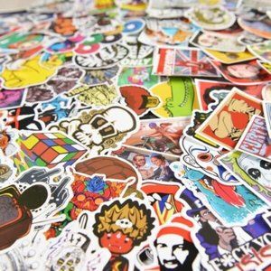 100 Skateboard Stickers Bomb Vinyl Laptop Luggage Decals Dope Sticker